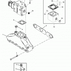 4.3L (GEN +) (2 BBL.)    GM 262 V-6 1998 0L010044 THRU 0M614999 Exhast manifold and exhaust elbow(two piece)