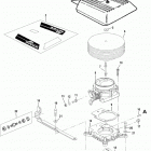 350 MAG MPI ALPHA/BRAVO 0L331599 THRU 0M299999 Throttle body and flame arrestor