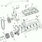 7.4LX BRAVO (TBI)(GEN. VI)  GM 454 V-8 1996-1997 0F820000 THRU 0K999999 Intake manifold and front cover