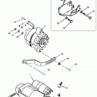 4.3L (GEN II) (2 BBL.)      GM 262 V-6 1996 0F601127 THRU 0F802999 Starter motor and alternator