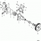 5.0L MPI ALPHA/BRAVO 0M300000 THRU 0M599999 Sea water pump assembly