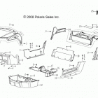 A09VA17AA/AD RZR 170 Body, hood, bumpers, panels, floor and rack