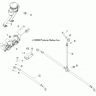 A09VA17AA/AD RZR 170 Brakes, master cylinder and brake lines