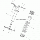 Z14ST1EAM/EAW/EAK/EAN/EFW RZR XP 1000 Suspension, front shock mounting