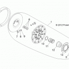 Z16VHA57A2/EAK/AS RZR 570 Вторичная муфта сцепления
