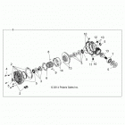 R16RT_87 RGR 900 XP ALL OPTIONS Drive train, front gearcase (if built after 9  /  7  /  ...