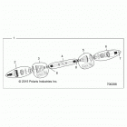 Z17VD_99AB/AK/AM/AW/LW/AZ RZR XP 1000 Drive train, rear half shaft