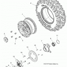 Z16VBE87FR/NR/JR RZR 900 60 INCH PS, EU Колеса перед