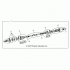 Z17VFE99AM/AW/LW/M99AB RZR XP 4 1000 Drive train, front half shaft