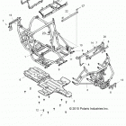 Z17VDE92AK/AM/LK RZR XP TURBO Chassis, main frame and skid plates
