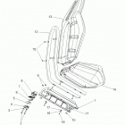 R11JH87AA/AD RZR XP 900 Сидение