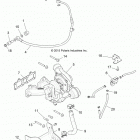 Z17VDE92AK/AM/LK RZR XP TURBO Engine, turbo charger mounting