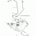 Z146T1EAM/EAW RZR XP 4 1000/PS Топливный бак