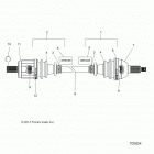 Z16VHA57A2/EAK/AS RZR 570 Drive train, front half shaft