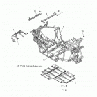 Z16VHA57A2/EAK/AS RZR 570 Chassis, main frame and skid plate