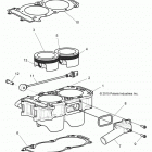Z17VDE92AK/AM/LK RZR XP TURBO Engine, cylinder and piston