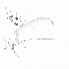 Z16VBE87FR/NR/JR RZR 900 60 INCH PS, EU Suspension, stabilizer bar, rear
