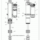 Z17VAA87/E87/X87 RZR 900 50/55 INCH ALL OPTIONS Suspension, front shock internals