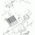 Z17VDE92AK/AM/LK RZR XP TURBO Engine, air intake manifold