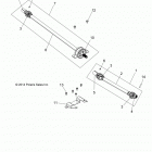 Z16VBE87FR/NR/JR RZR 900 60 INCH PS, EU Кардан передний