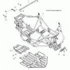 Z16VBE87FR/NR/JR RZR 900 60 INCH PS, EU Chassis, main frame and skid plate