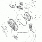 Z16VFE99AF/AS/AM/M99AM RZR XP 4 1000 Drive train, clutch cover and ducting