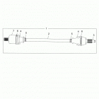 Z16VFE99AF/AS/AM/M99AM RZR XP 4 1000 Drive train, front half shaft (if built 10  /  19  /  15...
