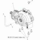 R13VE76AD/AI/AW/7EAS/EAT RZR S 800 EFI Передний редуктор