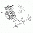 Z17VDE92AK/AM/LK RZR XP TURBO Крепление двигателя