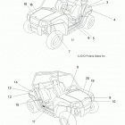 Z16YAV17AB/AF/CAB/CAF RZR 170 Кузов Наклейки