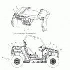 Z16VHA57A2/EAK/AS RZR 570 Кузов Наклейки
