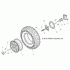 Z16VFE99AF/AS/AM/M99AM RZR XP 4 1000 Колеса перед