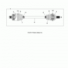 Z16VBE87FR/NR/JR RZR 900 60 INCH PS, EU Drive train, rear half shaft