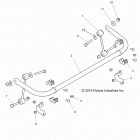 Z17VDE92AK/AM/LK RZR XP TURBO Suspension, stabilizer bar, rear