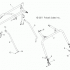 Z16VHA57A2/EAK/AS RZR 570 Chassis, cab frame and side bars