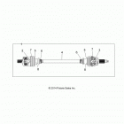 Z16VBE87FR/NR/JR RZR 900 60 INCH PS, EU Drive train, front half shaft