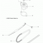 A09VA17AA/AD RZR 170 Engine, tensioner, cam chain