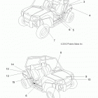 R15YAV17AA/AF/BA/BF RZR 170 Кузов Наклейки