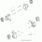 R13XE76AD/EAI RZR 4 800 EFI Brakes, caliper mounting