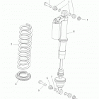 R12XE76AD/7EAB/EAO RZR 4 800 EFI Suspension, front shock mounting