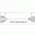 R11VM76FX RZR  S EPS INTL Drive train, rear half shaft