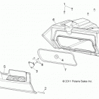 R12VE76AB/AD/AE/AJ/AO RZR S 800 EFI Body, glovebox