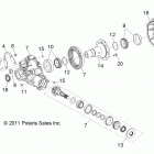 Z14VH76AC/AD/EAI/EAK/EAJ/EAL/EAW RZR 800 Drive train, gearcase, carrier, internal components