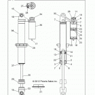 Z14XT9EFX RZR 4 900 INTL Suspension, front shock (7043778)