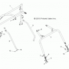 R13VH76AC/AD/AN/AS/EAI RZR 800 EFI Chassis, cab frame and side bars