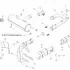 Z14VH76AC/AD/EAI/EAK/EAJ/EAL/EAW RZR 800 Engine, exhaust system