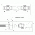 R12XE7EFX RZR 4 800 EFI EPS INTL Кардан передний