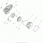 Z14VH76AC/AD/EAI/EAK/EAJ/EAL/EAW RZR 800 Engine, stator and flywheel