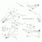 R12VE76AB/AD/AE/AJ/AO RZR S 800 EFI Suspension, front control arms