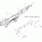 Z14XT9EFX RZR 4 900 INTL Body, rear bumper